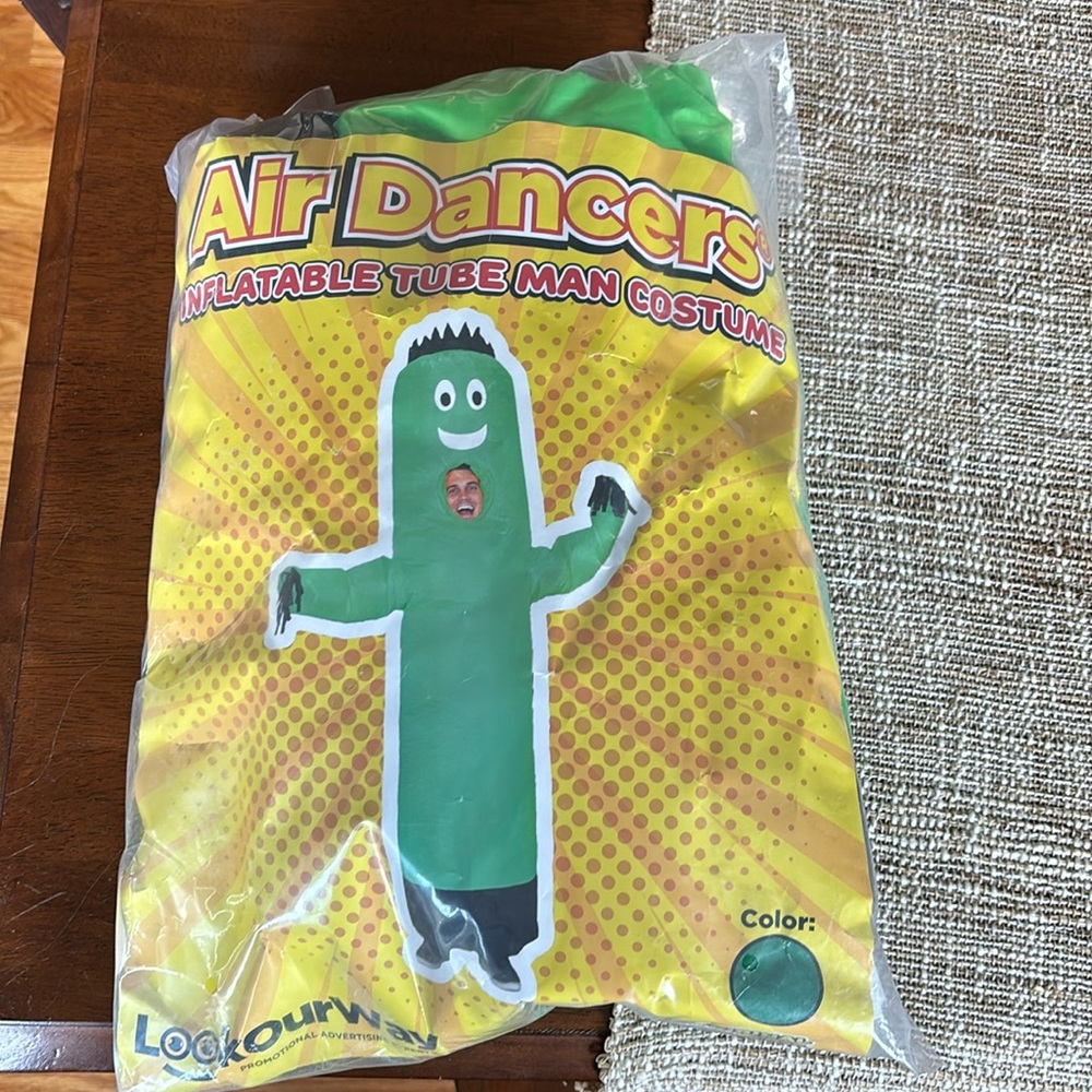 Green Air Dancer inflatable costume